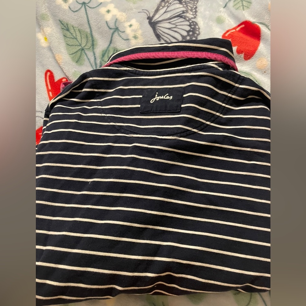 EUC Joules Navy and White Striped Sweater - Picture 5 of 5